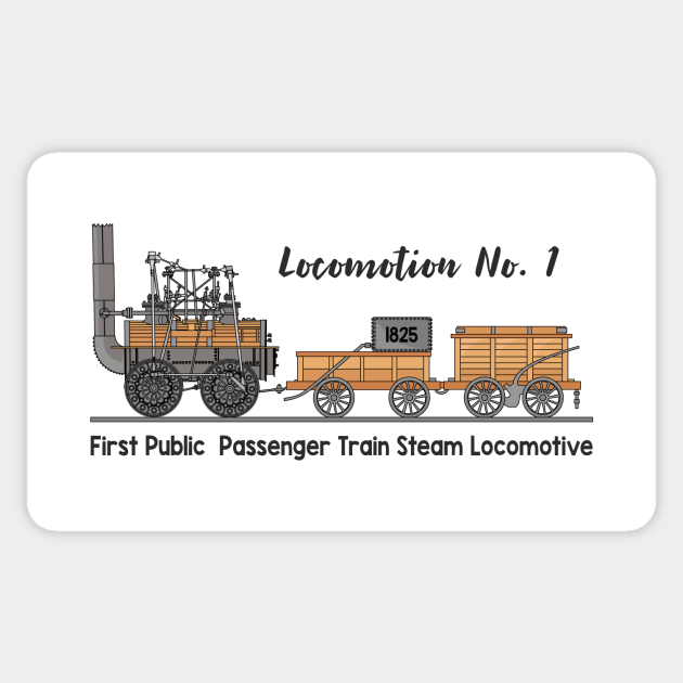 No. 1 First Public Passenger Steam Train Diagram Gifts